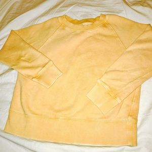 Yellow Free People crewneck sweatshirt